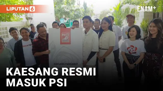Putra bungsu Presiden Joko Widodo (Jokowi), Kaesang Pangarep resmi menjadi anggota Partai Solidaritas Indonesia (PSI) pada Sabtu (23/9/2023). Bahkan suami Erina Gudono itu telah menerima kartu tanda anggota (KTA) PSI yang diserahkan langsung Ketua Um...