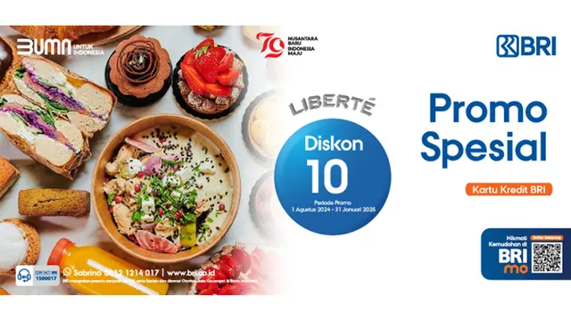 Promo Spesial Liberte Pakai BRI