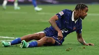Penyerang Timnas Prancis, Bradley Barcola, ketika tampil menghadapi Belgia di Stade de France, Saint-Denis, dalam laga UEFA Nations League 2026/2027, Selasa (6/10/2026) dini hari WIB. (FRANCK FIFE / AFP)