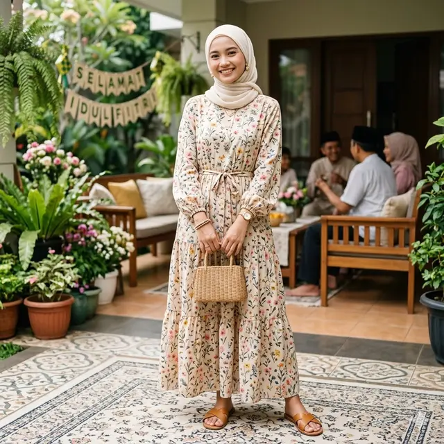 Model Dress Casual untuk Silaturahmi Santai Saat Lebaran