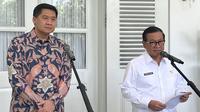 Gubernur Jakarta Pramono Anung bersama Menteri Perumahan dan Kawasan Permukiman (PKP) Maruarar Sirait di Balai Kota Jakarta. (Foto: Liputan6.com/Winda Nelfira).