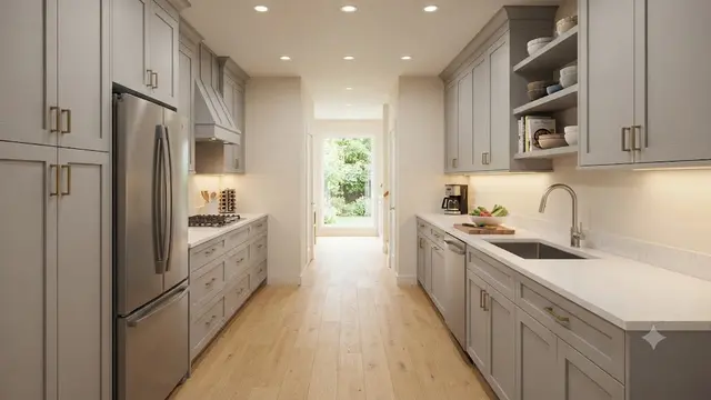 Model Dapur yang Cocok untuk Rumah Memanjang