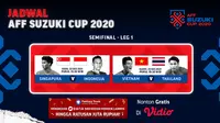 Jadwal Live Streaming Semifinal Leg Pertama Piala AFF 2020 di Vidio Pekan Ini. (Sumber : dok. vidio.com)