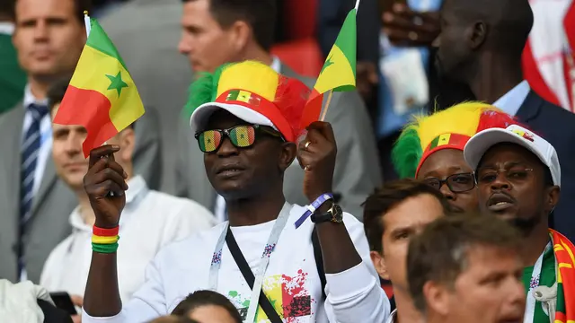Gaya Unik Suporter Senegal di Piala Dunia 2018