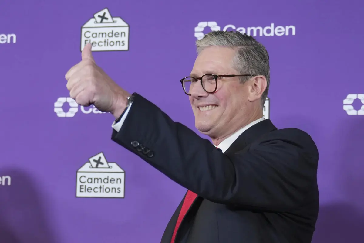 Pemimpin Partai Buruh Keir Starmer menang Pemilu Inggris 2024. (AP)
