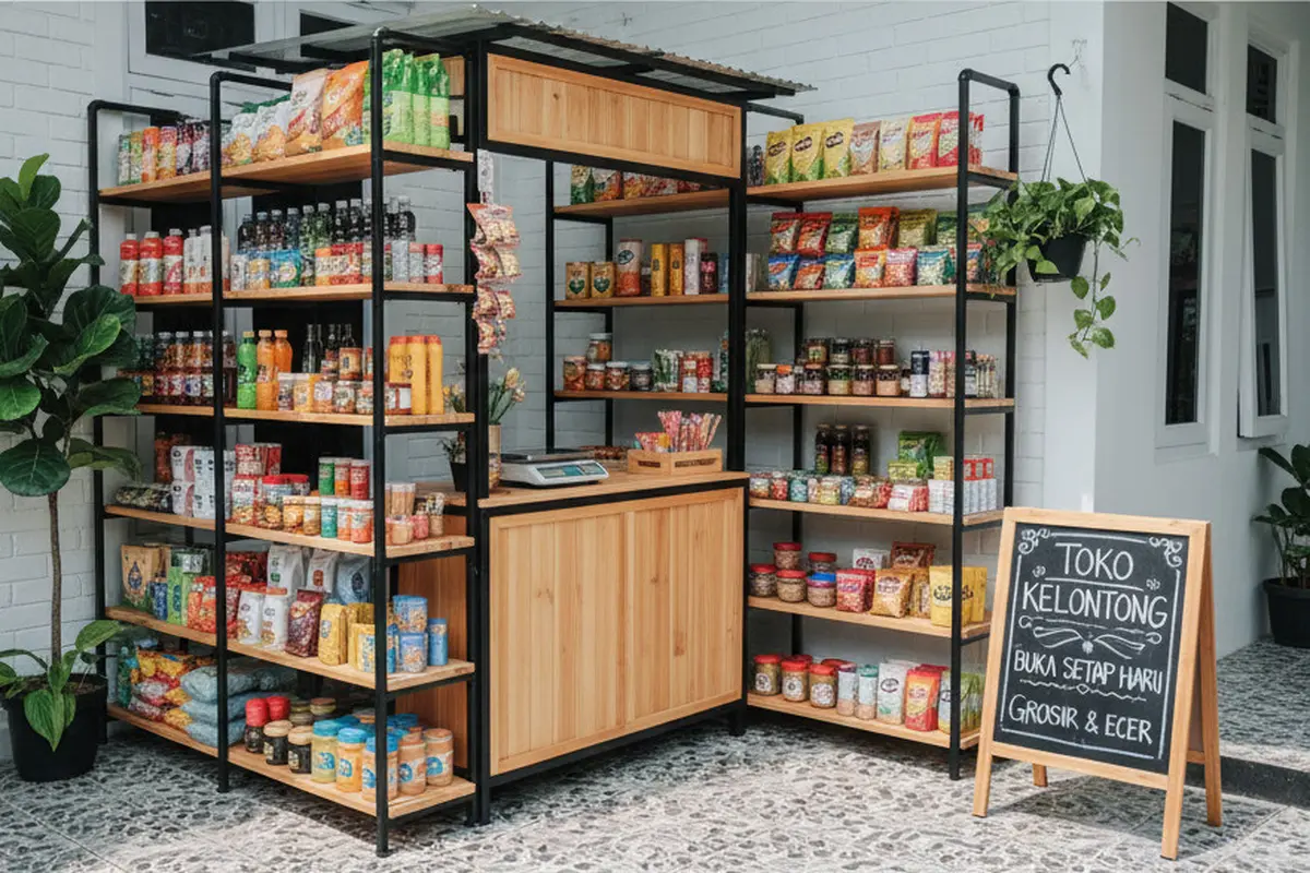 Inspirasi Desain Kios Mini di Teras Rumah