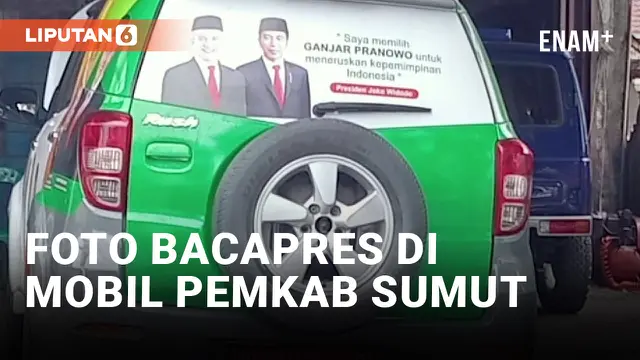 Viral Mobil Pemkab Sumut Ditempelin Stiker Bacapres
