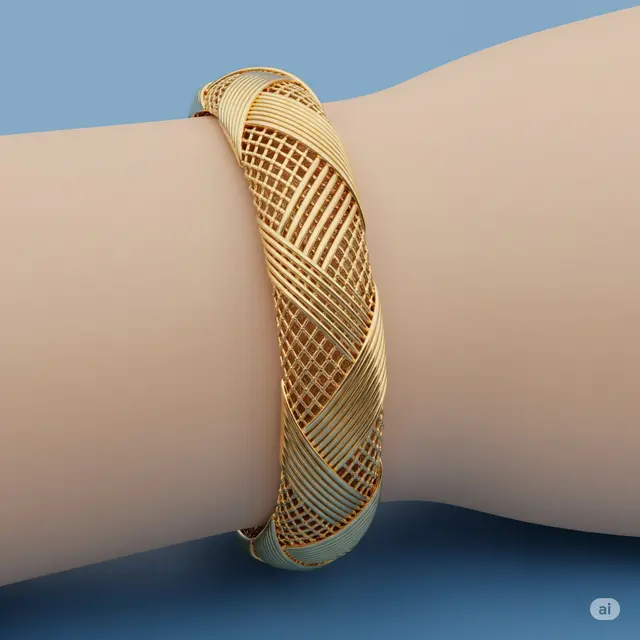 Model Gelang Emas 3 Gram Terbaru untuk Tangan Gemuk.