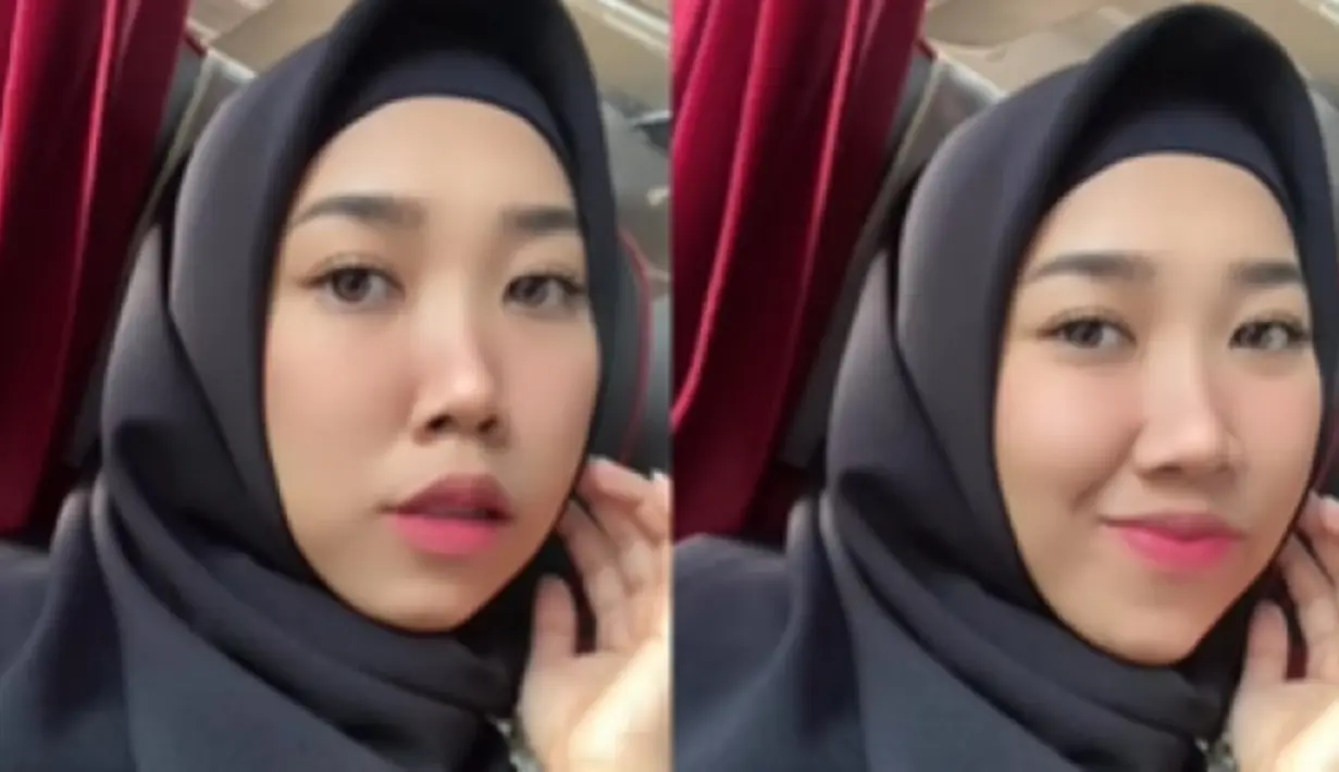 Wanita 29 tahun itu beberapa kali tampil mengenakan hijab. Saat mengenakan penutup kepala, penampilan Kiky Saputri tampak berbeda dari biasanya. Ia tampak lebih kalem dan anggun. (Liputan6.com/IG/@kikysaputrii)