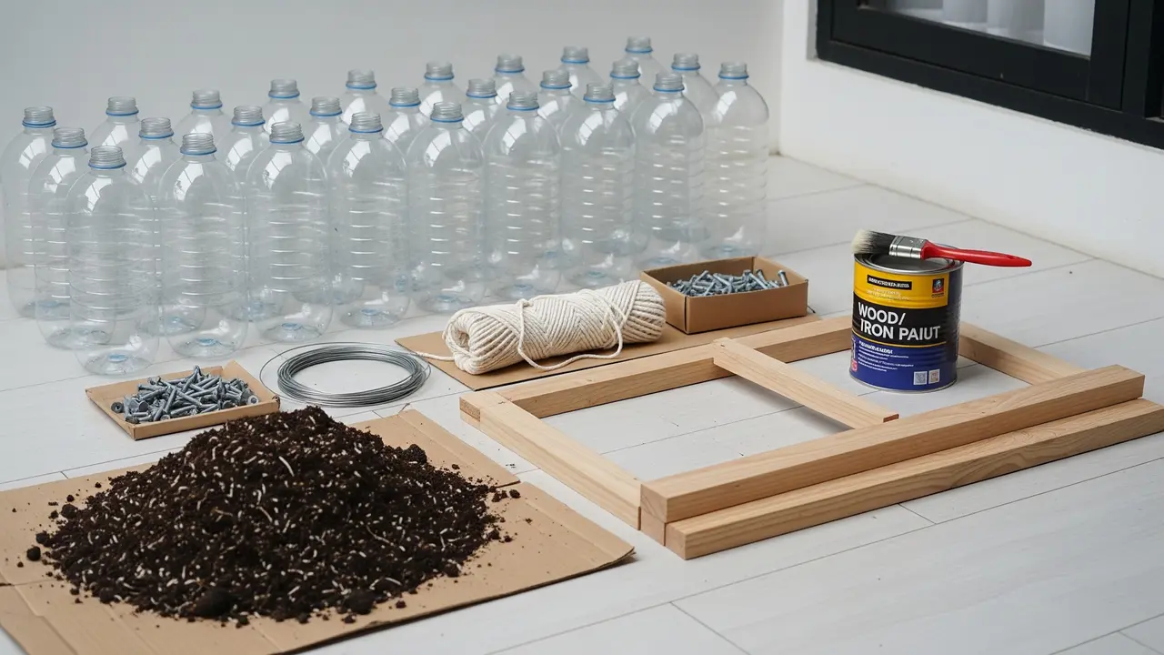 Edible Garden Vertikal dari Botol Bekas