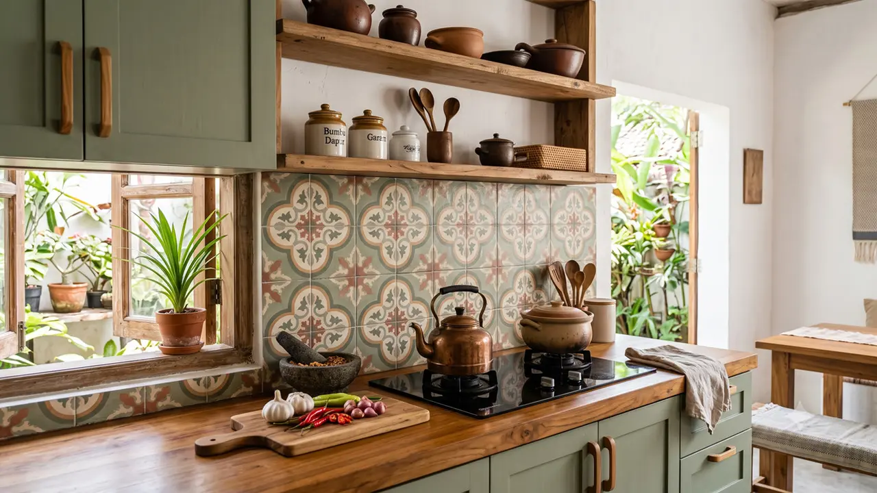 Inspirasi Dapur Bergaya Farmhouse Modern