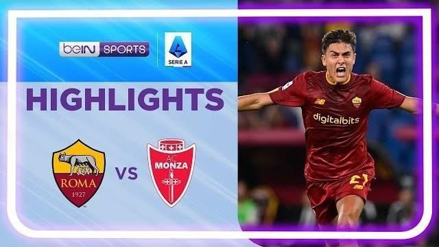 Berita video highlights laga pekan keempat Liga Italia (Serie A) 2022/2023 antara AS Roma melawan Monza, di mana Paulo Dybala mencetak dua gol, Rabu (31/8/2022) dinihari WIB.