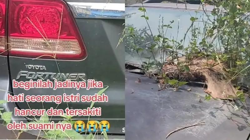 Hati Istri Teraniaya, Toyota Fortuner Berakhir Jadi Bangkai