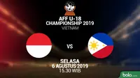 AFF U18 - Indonesia Vs Filipina (Bola.com/Adreanus Titus/Faris Kholid)