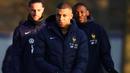 Kylian Mbappe kembali akan memperkuat Les Bleus, setelah absen ketika Timnas Prancis berlaga melawan Israel dan Italia. (FRANCK FIFE/AFP)