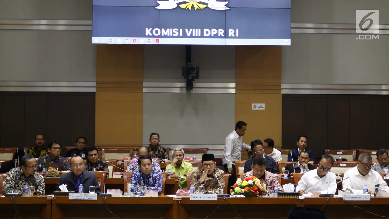 Komisi III DPR Bahas Penyesuaian Anggaran Bersama Menag dan Mensos