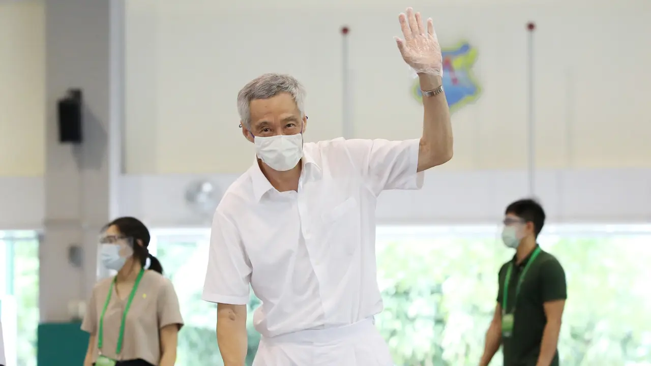 FOTO: Suasana Pemilu Singapura di Tengah Pandemi COVID-19