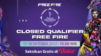 Nonton Live Streaming Kualifikasi Tertutup Fire Piala Presiden Esports di Vidio, 17 sampai 18 Oktober