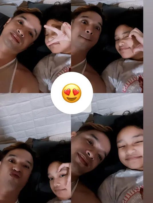 Momen ayah-anak bikin meleleh, Oncy dan putrinya terlihat seperti kakak-adik. [Instagram.com/oncyungu]
