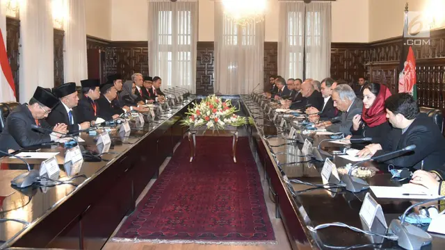 Presiden Jokowi dan Presiden Afganistan Ashraf Ghani