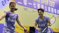 Ganda putri Indonesia, Greysia Polii/Apriyani Rahayu, akan menghadapi wakil China, Huang Dongping/Li Wenmei, pada babak semifinal Hong Kong Terbuka Super Series 2017, Sabtu (25/11/2017). (PBSI)
