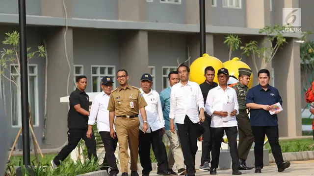 Didampingi Anies Baswedan, Jokowi Tinjau Wisma Altet
