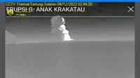 Gunung Anak Krakatau kembali erupsi, Senin (4/12/2023), pukul 02.42. (Liputan6.com/ Dok PVMBG)
