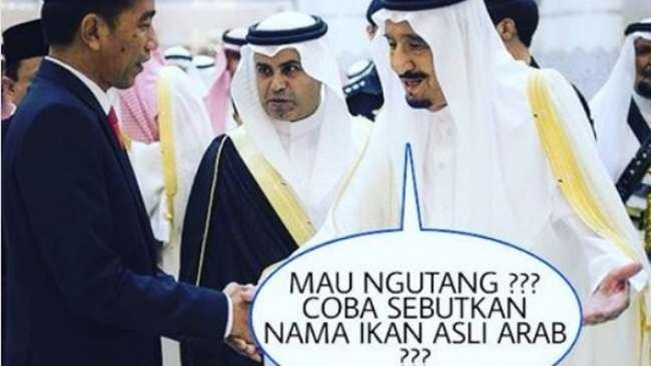 Meme-Meme Sambut Kedatangan Raja Salman yang Bikin Ngakak