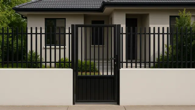 7 Inspirasi Pagar Setengah Tembok Pintu Besi, Desain Kokoh tapi Tetap Elegan