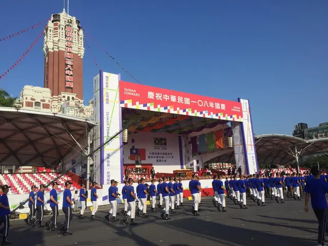 Atraksi dalam peringatan Hari Kemerdekaan Taiwan ke-108. (Liputan6.com/Teddy Tri Setio Berty)