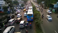 Kawasan Gedung Sate dan Jalan Asia Afrika merupakan kawasan yang akan mengalami kemacetan besok. (Liputan6.com/Aditya Prakasa)