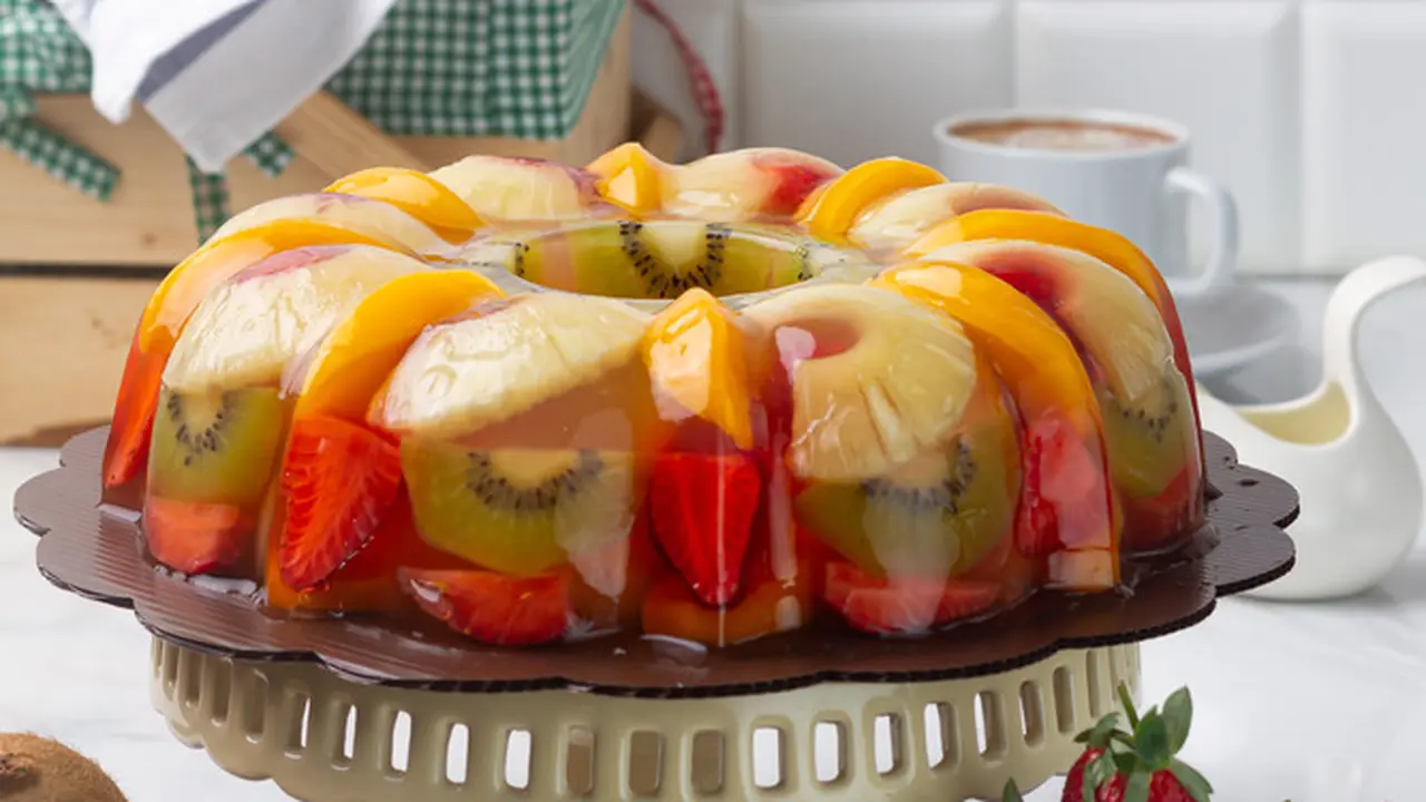 puding buah segar