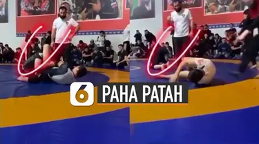 Sebuah insiden horor terekam penonton latihan bela diri.