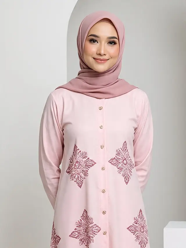Tunik Batik Modern untuk Muslimah