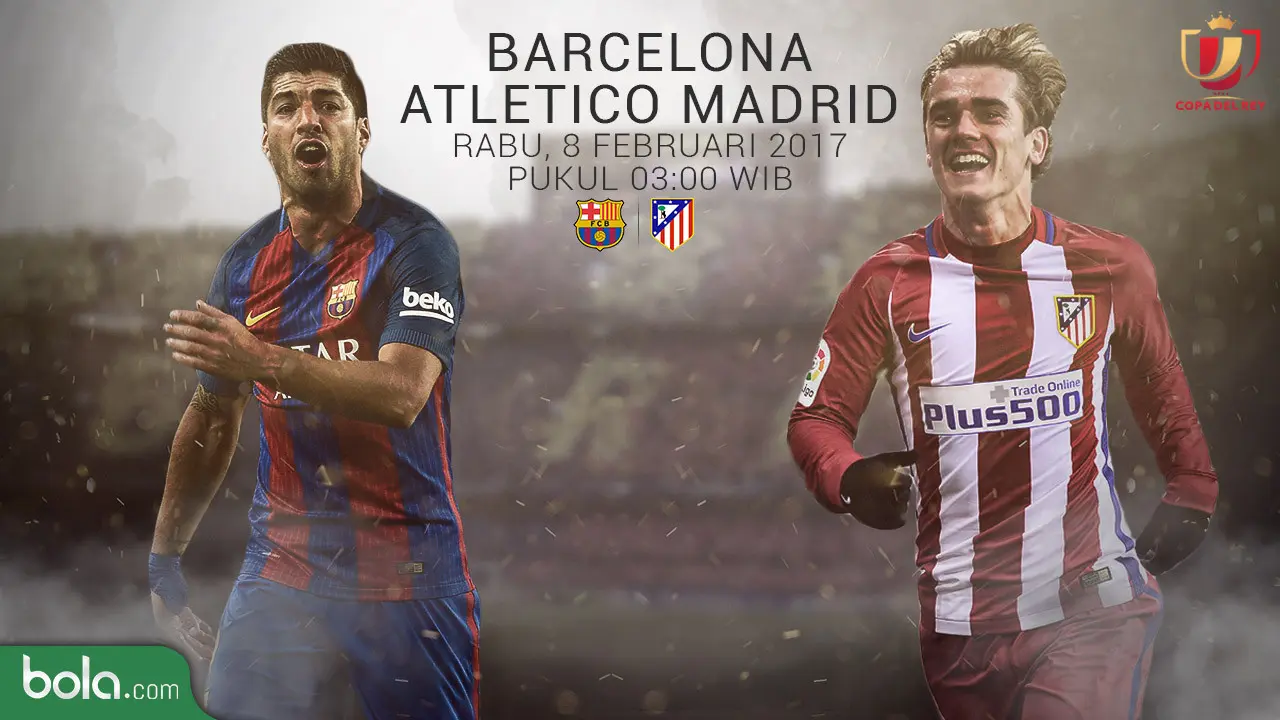 Copa Del Rey_Barcelona Vs Atletico Madrid (Bola.com/Adreanus Titus)
