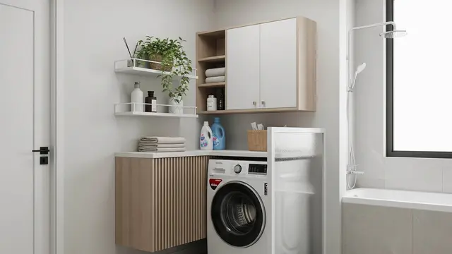 Model Tempat Cuci Baju di Sudut Rumah yang Tidak Makan Tempat