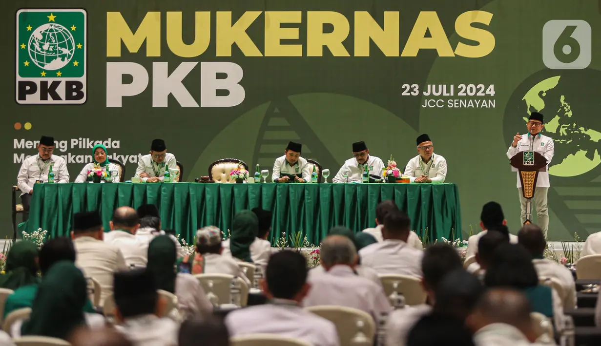 Salah satu agenda yang akan menjadi bahasan dalam Mukernas PKB kali ini adalah Pemilihan Kepala Daerah atau Pilkada 2024. (Liputan6.com/Angga Yuniar)