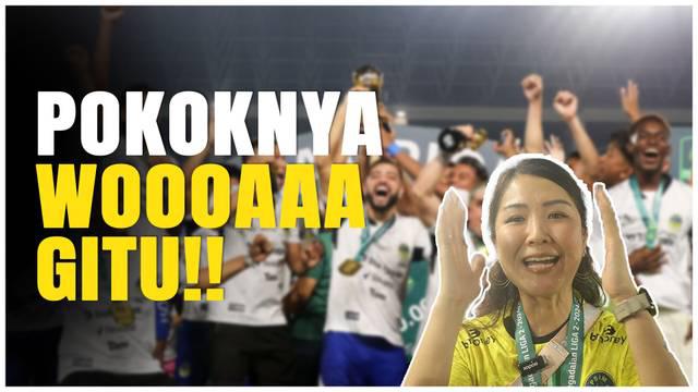 Berita Video, komentar Yuliana Tasno saat PSIM Yogyakarta berhasil meraih gelar juara Liga 2 pada Selasa (26/2/2025)