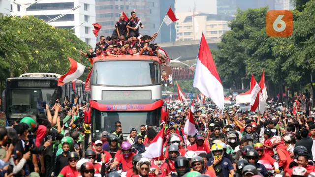 Parade Kemenangan Timnas Indonesia U-22