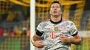 Manchester City yang awalnya berminat usai gagal mendapatkan Harry Kane, akhirnya mundur teratur, mengingat harganya yang mahal dengan usai yang sudah tidak muda lagi. Akhirnya Lewandowski pun harus sabar bermain untuk Bayern Munchen sebelum kontraknya habis.  (Foto: AFP/Ina Fassbender)