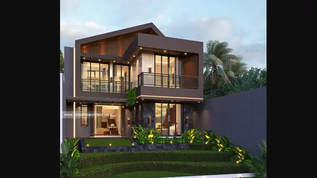 Rumah dua lantai bergaya minimalis kontemporer/emporioarchitect.com