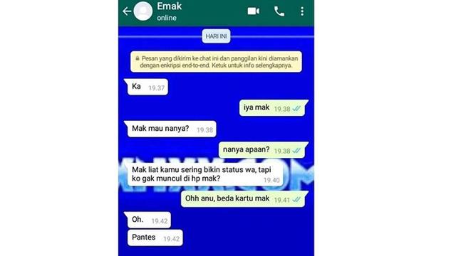 6 Chat Ibu ke Anak Ini Polos Banget, Bikin Ketawa