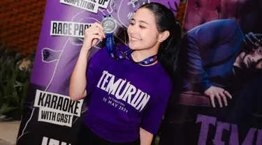 Melalui akun Instagram, Prilly Latuconsina membagikan momen yang tak biasa dilakukannya. Pasalnya, ia terlihat ikut dalam event lari sejauh 5 KM. (Liputan6.com/IG/@prillylatuconsina96)