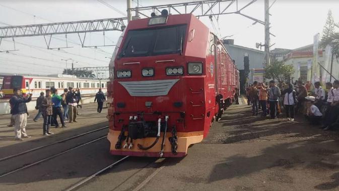 Tiga rangkaian KA Pangrango relasi Bogor-Sukabumi beroperasi mulai Selasa, 14 Mei 2019 (Foto:Liputan6.com/Achmad Sudarno)