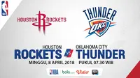 Houston Rockets Vs Oklahoma City Thunders (Bola.com/Adreanus Titus)
