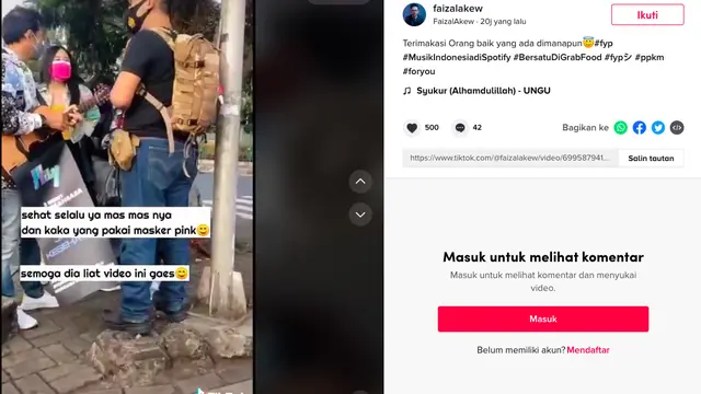 Mulia, Mily Band Bagi-bagi Bingkisan di Jalanan Hingga Viral Di Media Sosial
