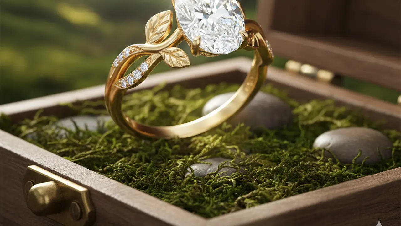 Cincin Tunangan Terinspirasi Alam (Nature-Inspired)
