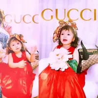 Demam tren Gucci Model Challenge tengah merajalela Tak ketinggalan di kalangan selebriti Indonesia. Asmirandah dan sang putri, Chole juga ikut meramaikan tren tersebut. (Instagram/instagram89).