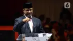 Bakal Calon Presiden RI dari Koalisi Perubahan untuk Persatuan, Anies Baswedan saat menyampaikan pidato kebangsaan pada puncak peringatan Milad Ke-21 Partai Keadilan Sejahtera (PKS) di Istora Gelora Bung Karno, Jakarta, Sabtu (20/5/2023). (Liputan6.com/Helmi Fithriansyah)