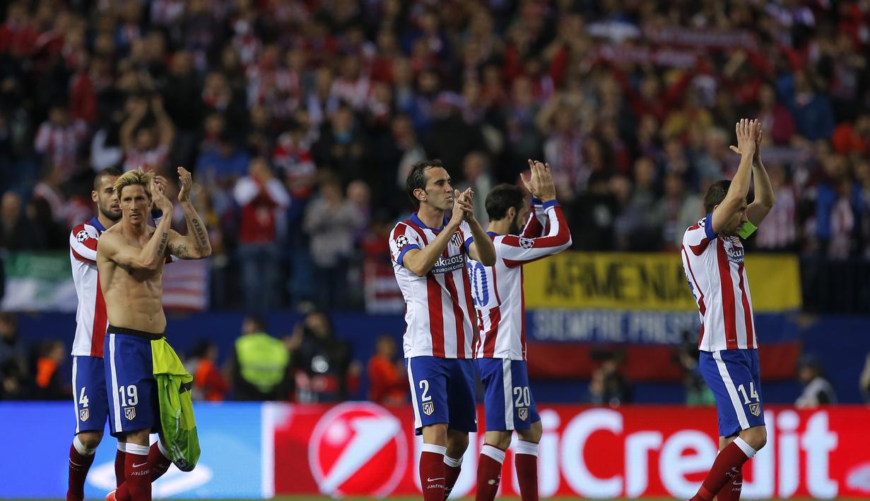 Hasil imbang ini membuat peluang kedua tim untuk lolos ke semifinal sama kuat. Leg kedua rencananya akan dihelat di Santiago Bernabeu pada 23 April mendatang. (AP Photo/Andres Kudacki)